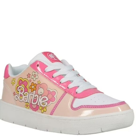 BRAND NEW  WOMEN'S BARBIES BY MATTEL PINK CASUAL COURT SNEAKER - Picture 14 of 16